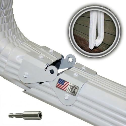 Zip hinge gutter hanging hardware on a gutter bracket