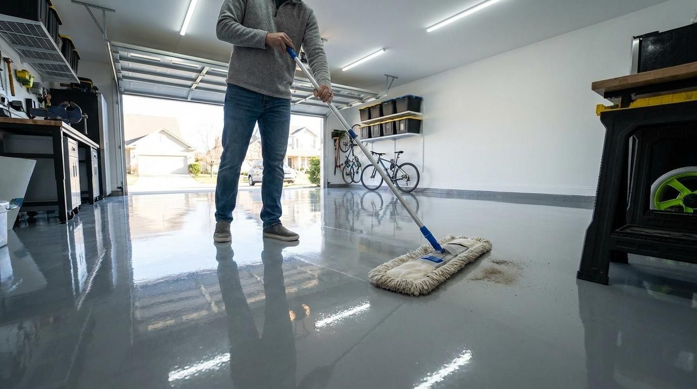 The everyday epoxy floor cleaning routine