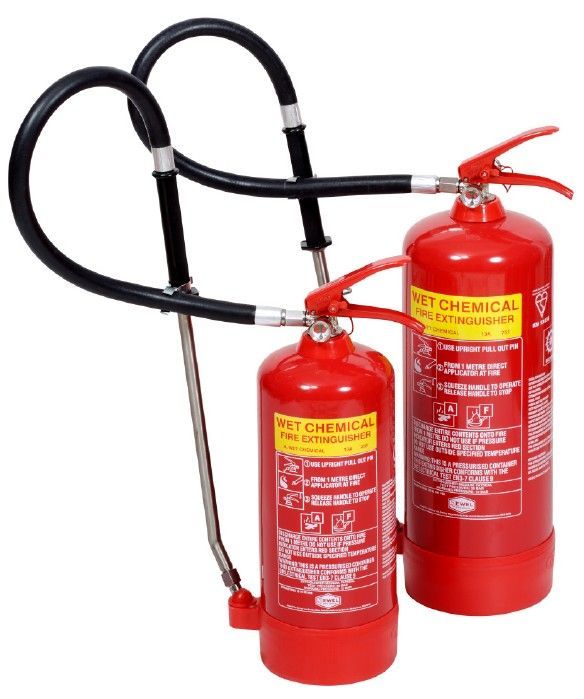 Wet Chemical fire extinguishers for commercial cooking equipment