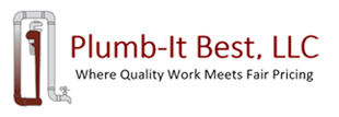 Plumb-It Best, LLC logo with a red pipe wrench and the slogan &ldquo;Where Quality Work Meets Fair Pricing&rdquo;