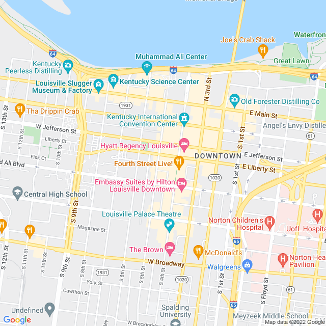 Map of business location