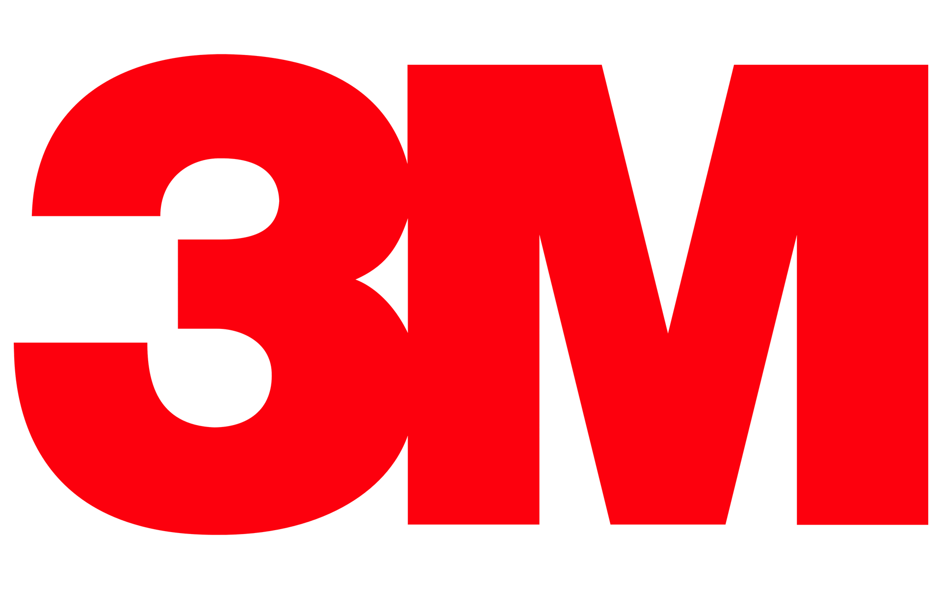 Un logo 3m rouge sur fond blanc.