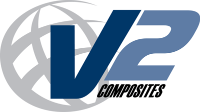 Un logo pour les composites v2 avec un globe en arrière-plan