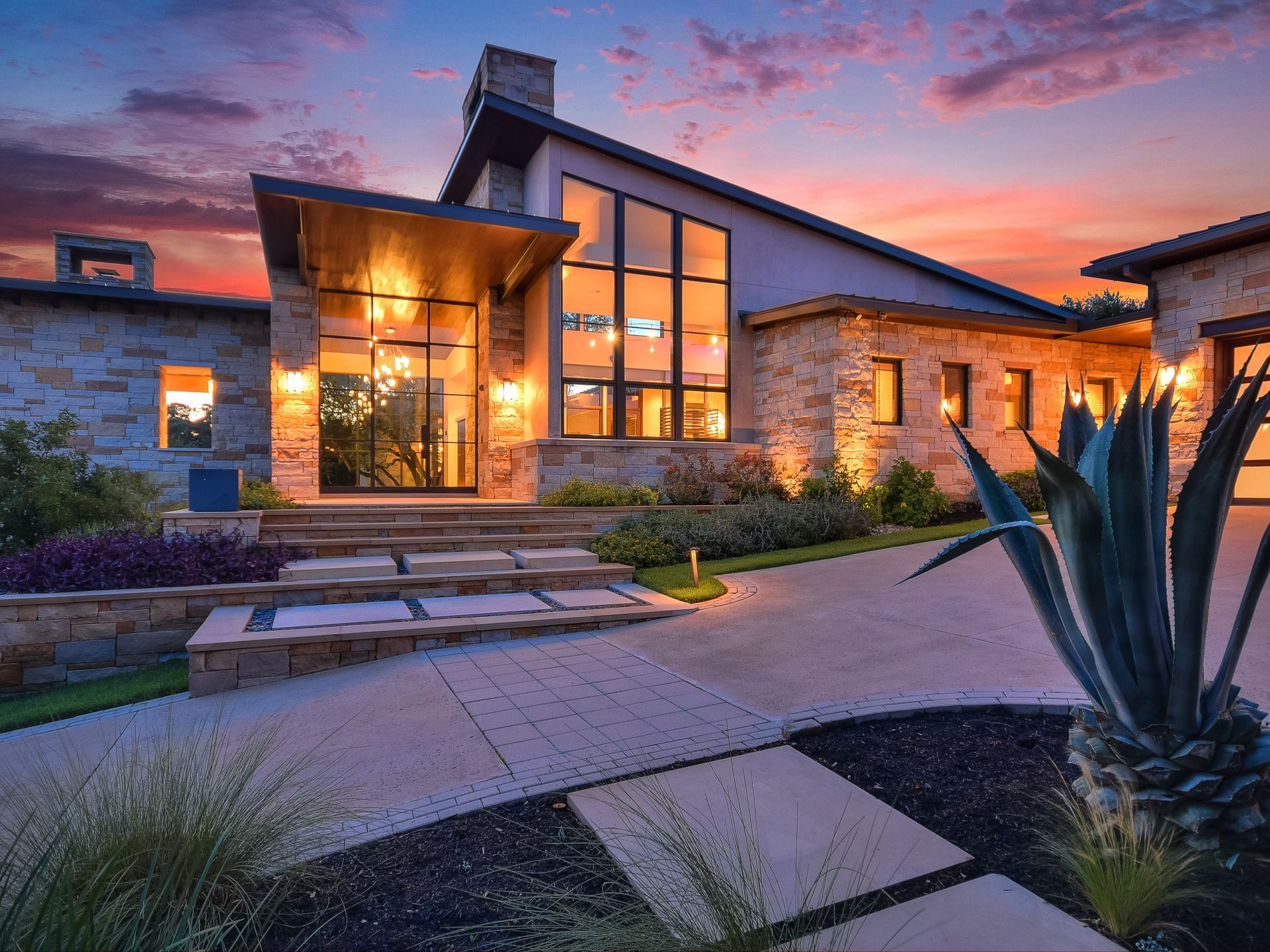 House with class windows - home sales and property management