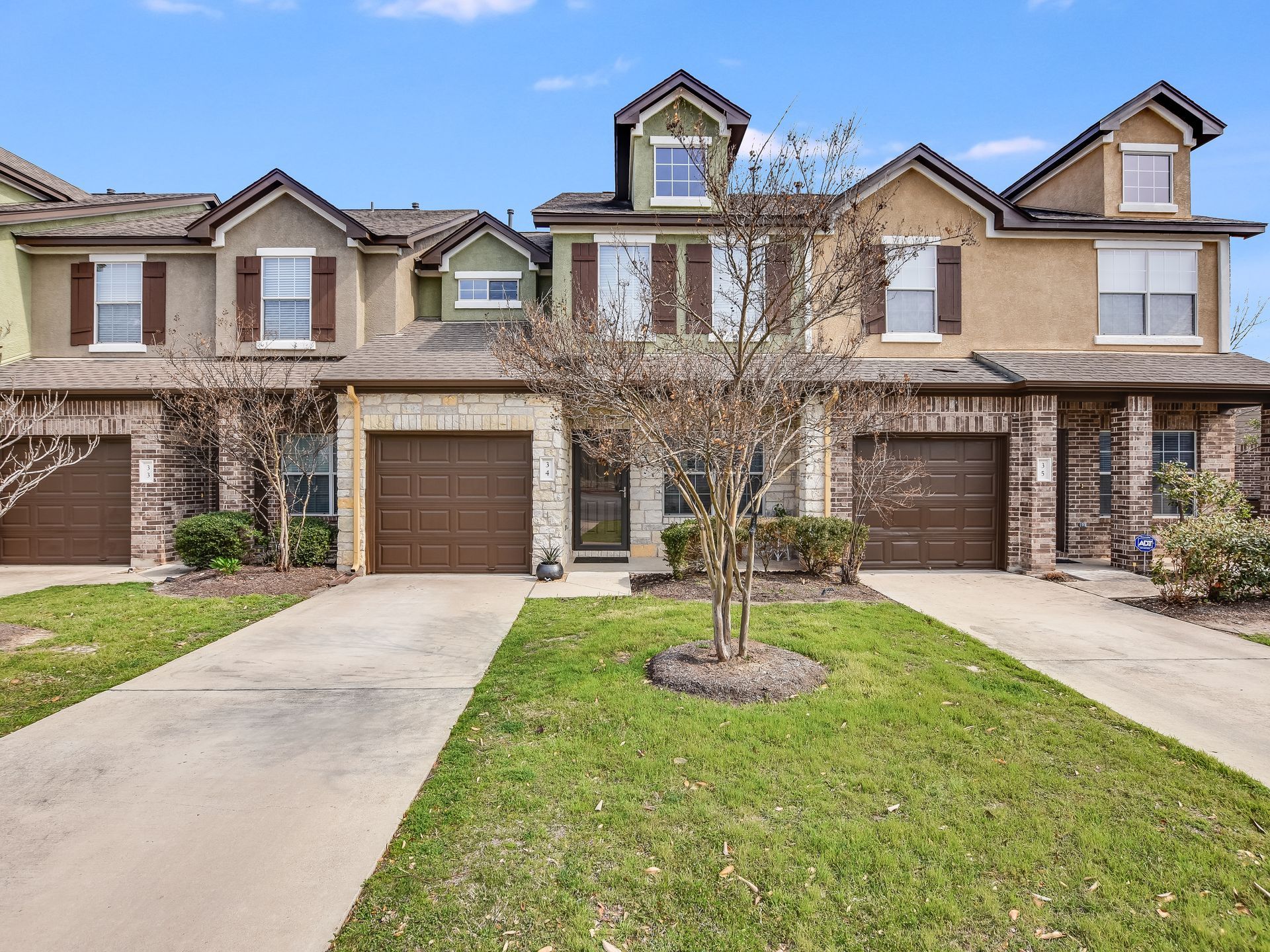HOA Home exterior with attached gatage