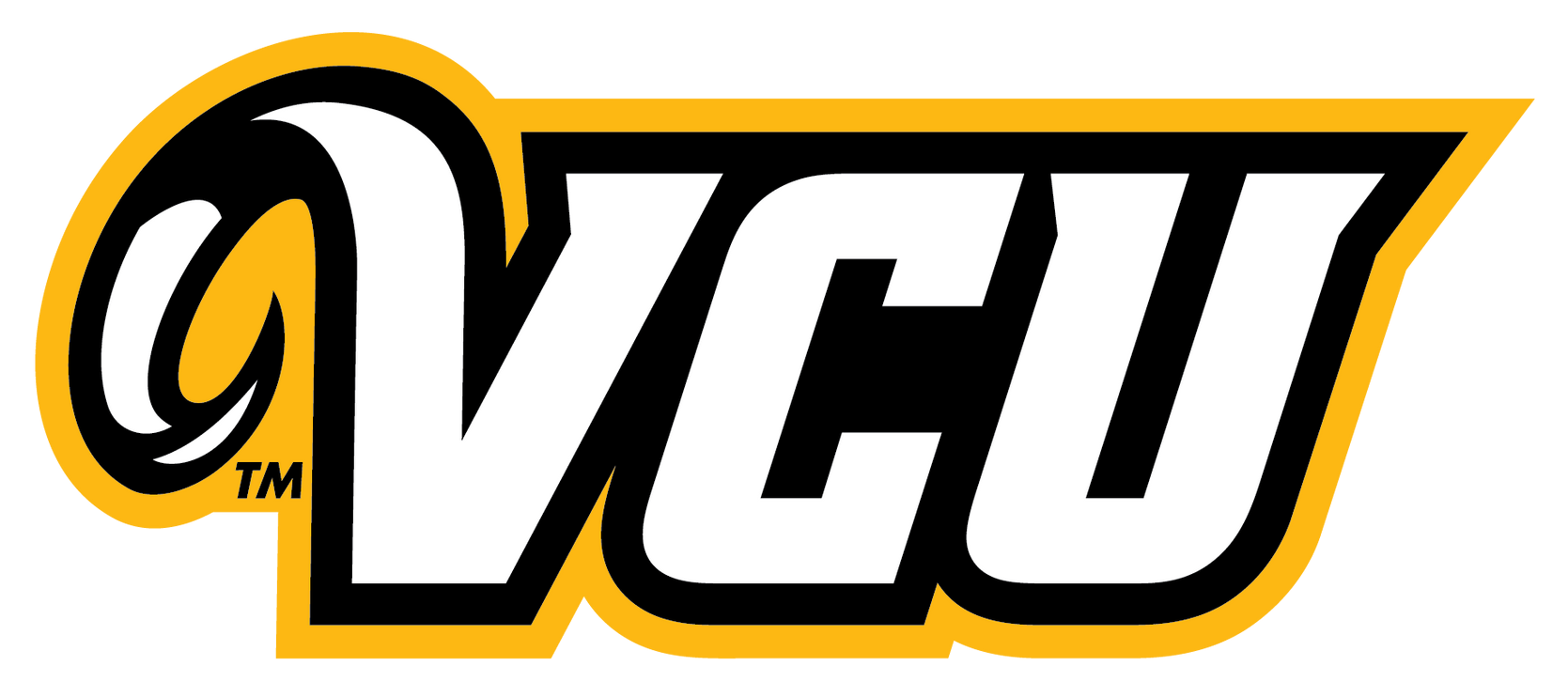VCU logo with white 