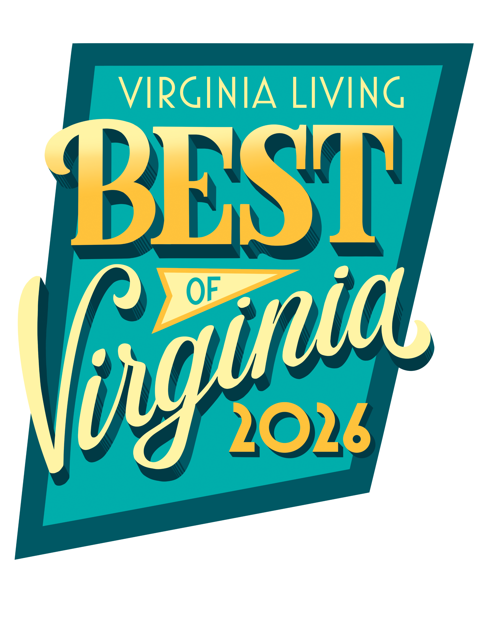 A logo for virginia living best of virginia 2025