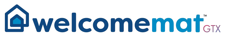 Logo with house icon and 