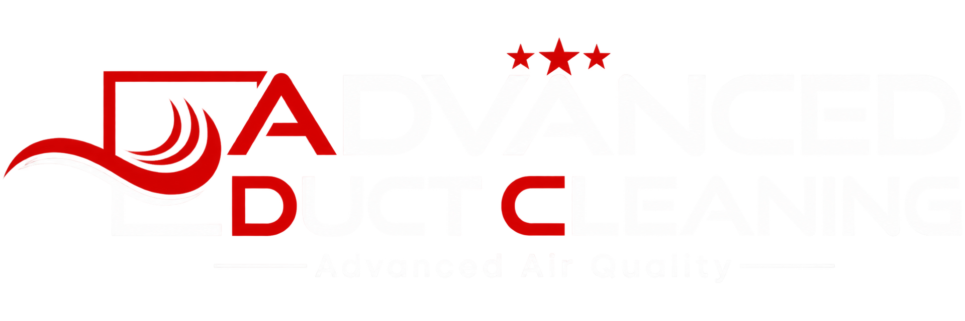 Red stylized logo letters “A D C” with three red stars on a white background