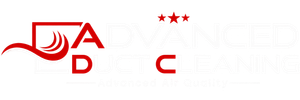 Red stylized logo letters “A D C” with three red stars on a white background
