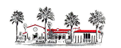 Todd Memorial Chapel logo with chapel illustration, palm trees, and black text on white background