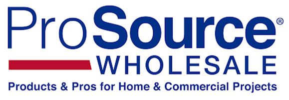 ProSource Wholesale logo in blue and red with tagline “Products & Pros for Home & Commercial Projects”