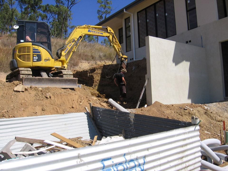 Earthworks At The Backyard — Austen Landscaping & Earthmoving in Deeragun, QLD