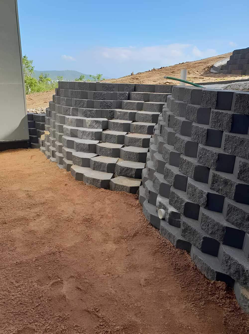 New Finished Brick Wall — Austen Landscaping & Earthmoving in Deeragun, QLD