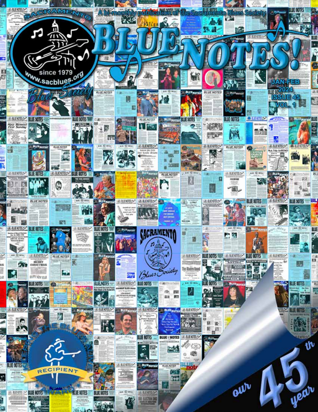 Collage of Blue Notes jazz album covers with a curled corner showing a 45 rpm label