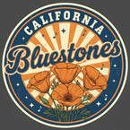 California Bluestones logo with a blue, orange, and white circle emblem and stylized lettering