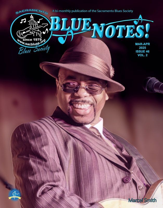 Magazine cover featuring a smiling man in a hat and suit under the title “Blue Notes!”
