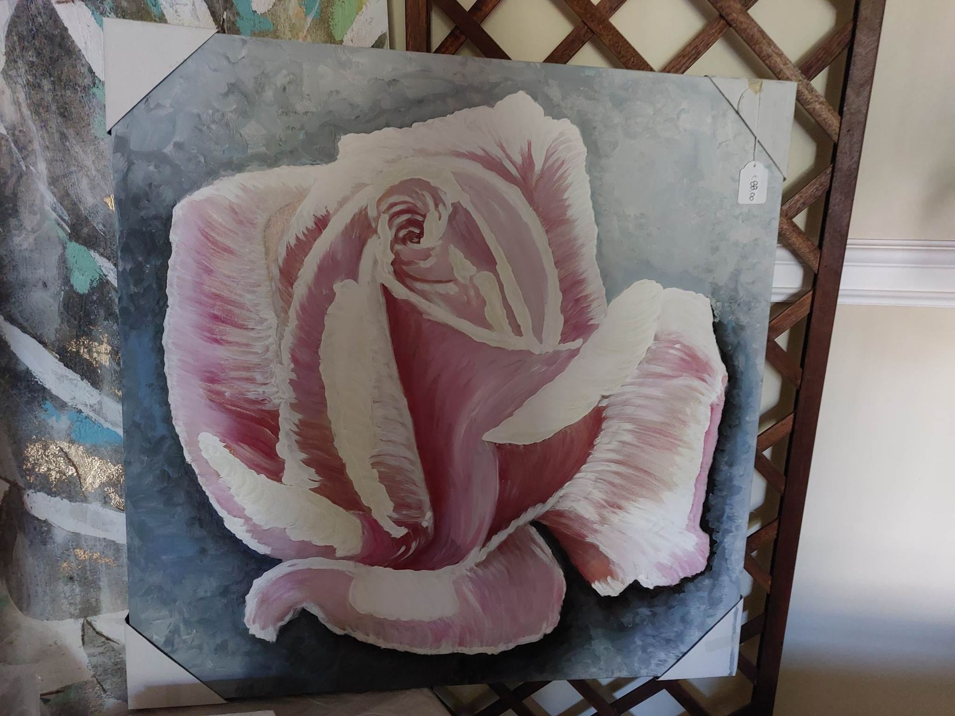 quadro, rosa rosa