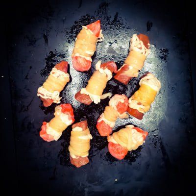 Involtini pomodoro e mozzarella