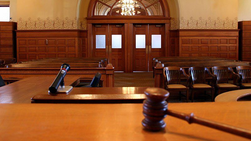 empty courtroom