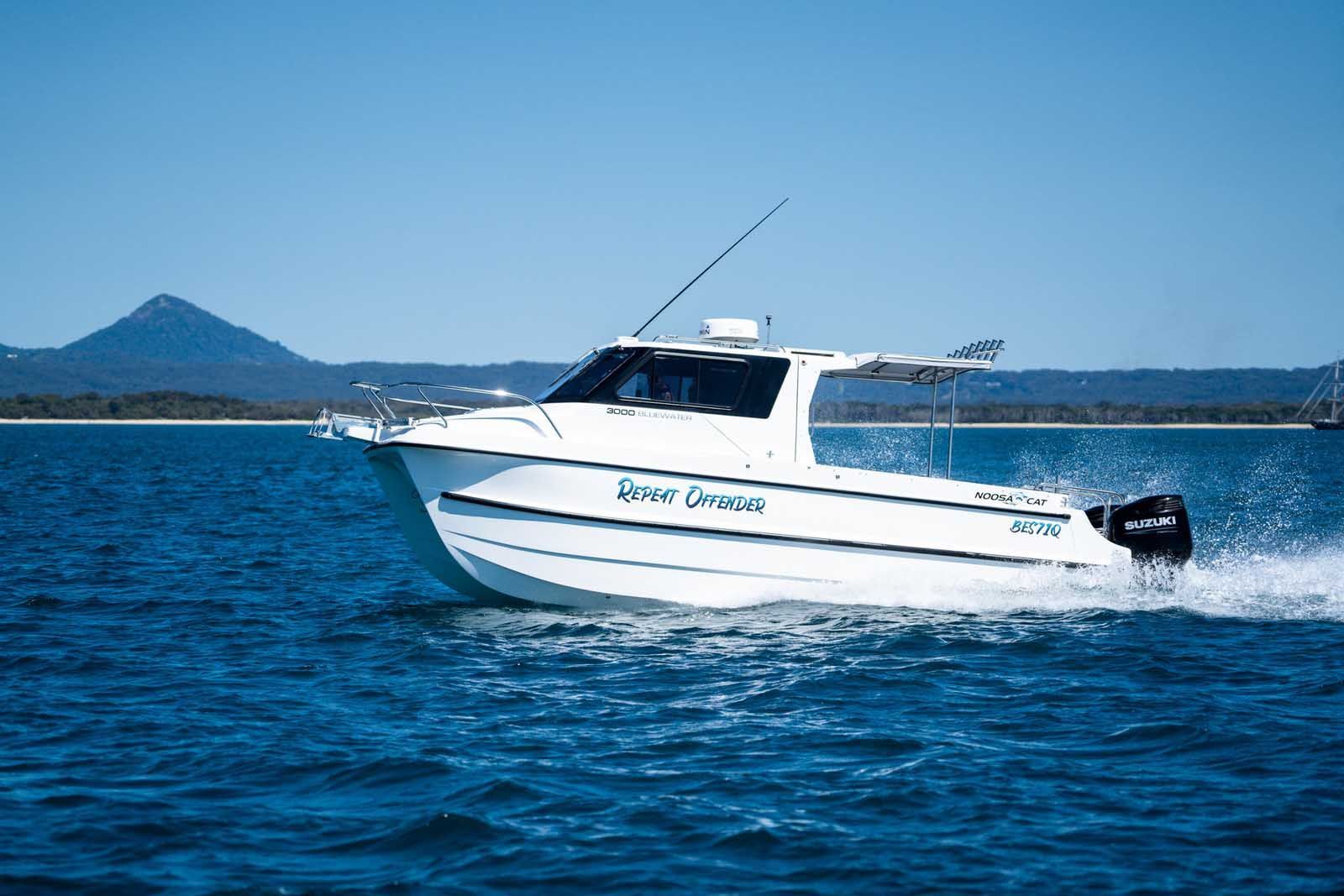 Small White Boat — Lawnton, QLD — Action Auto Sliders