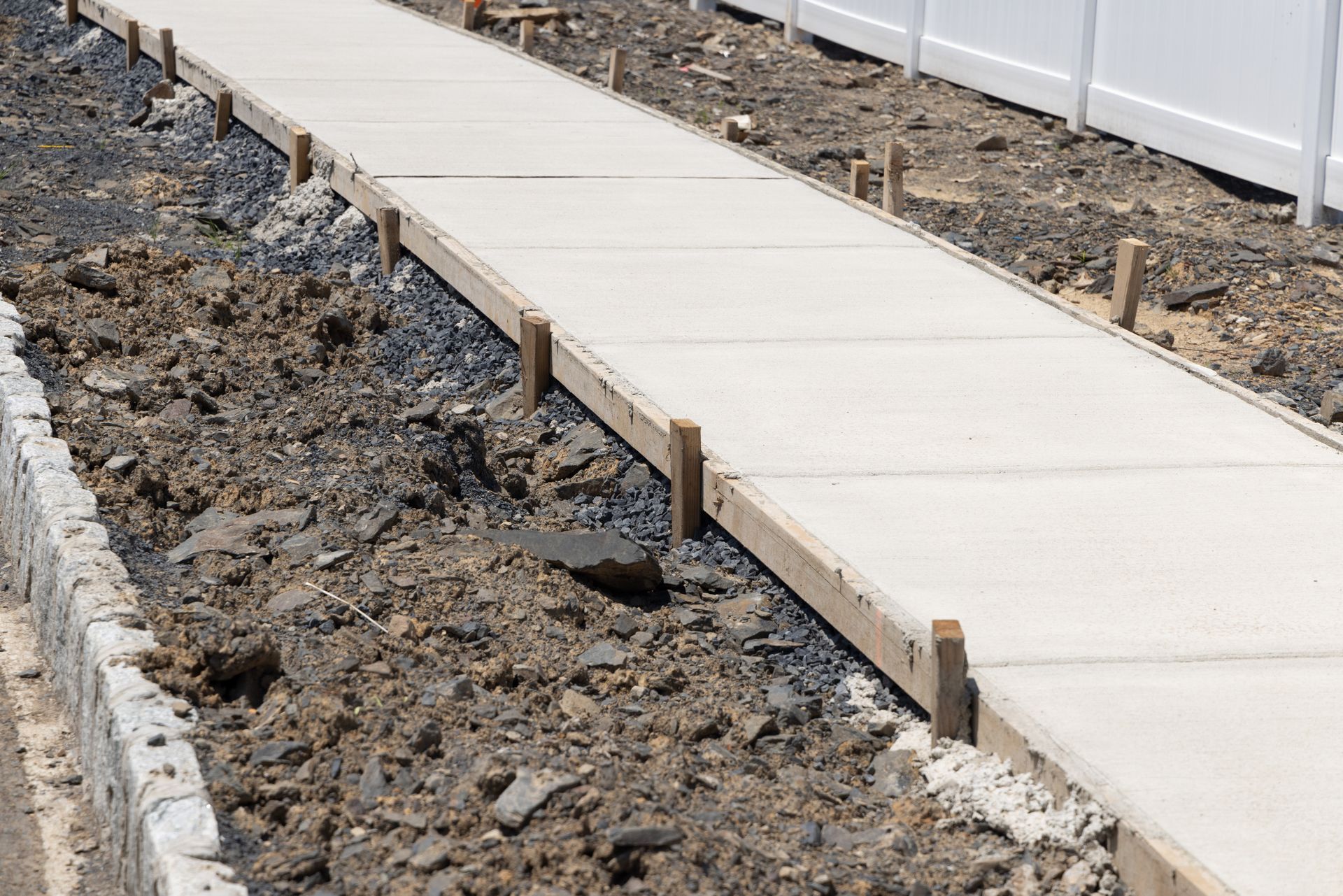 Concrete Sidewalk in front of home in Georgia