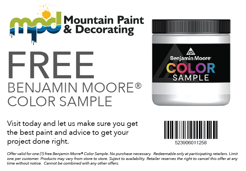 Benjamin Moore® Free Color Sample