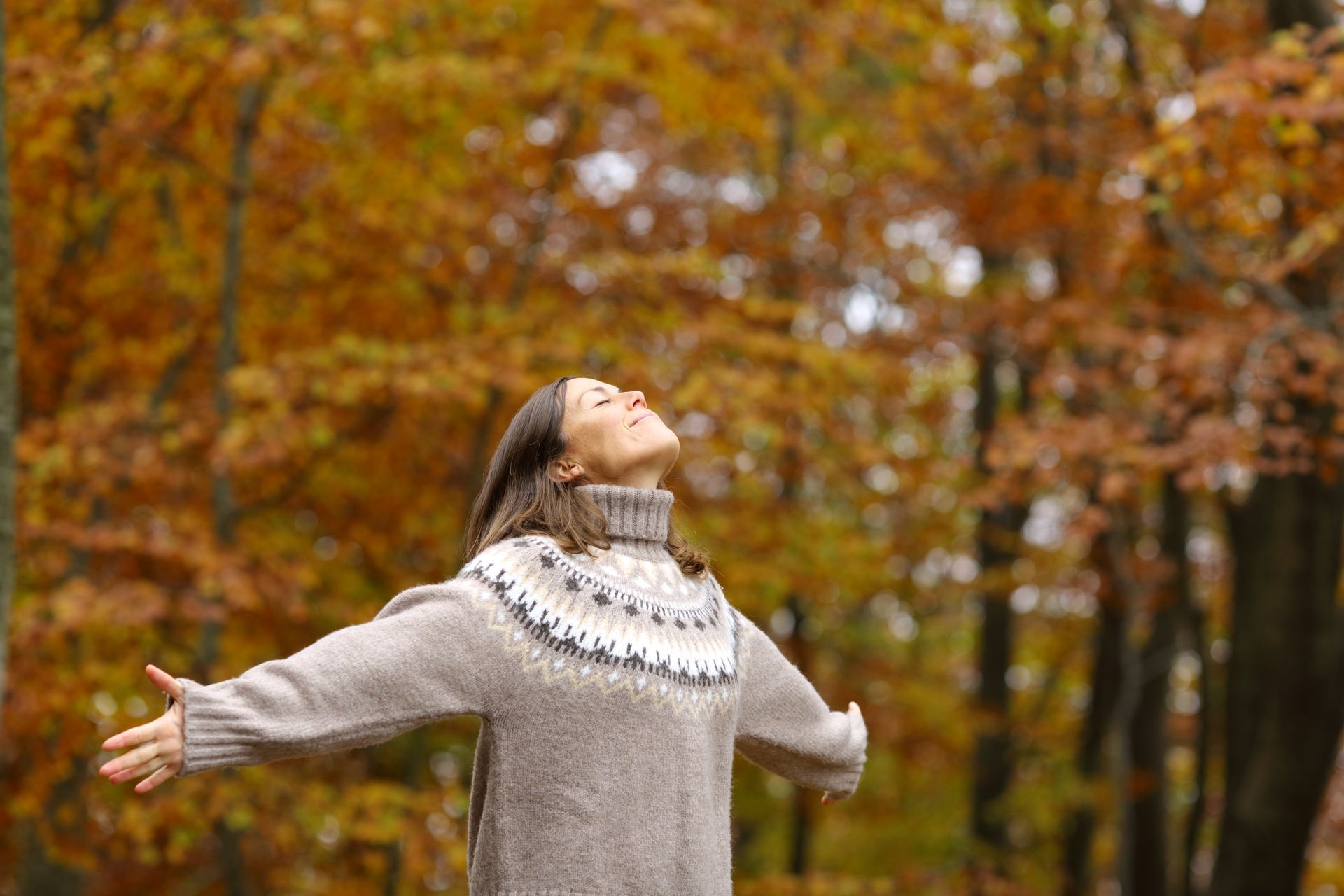 Happy and Free Young Woman