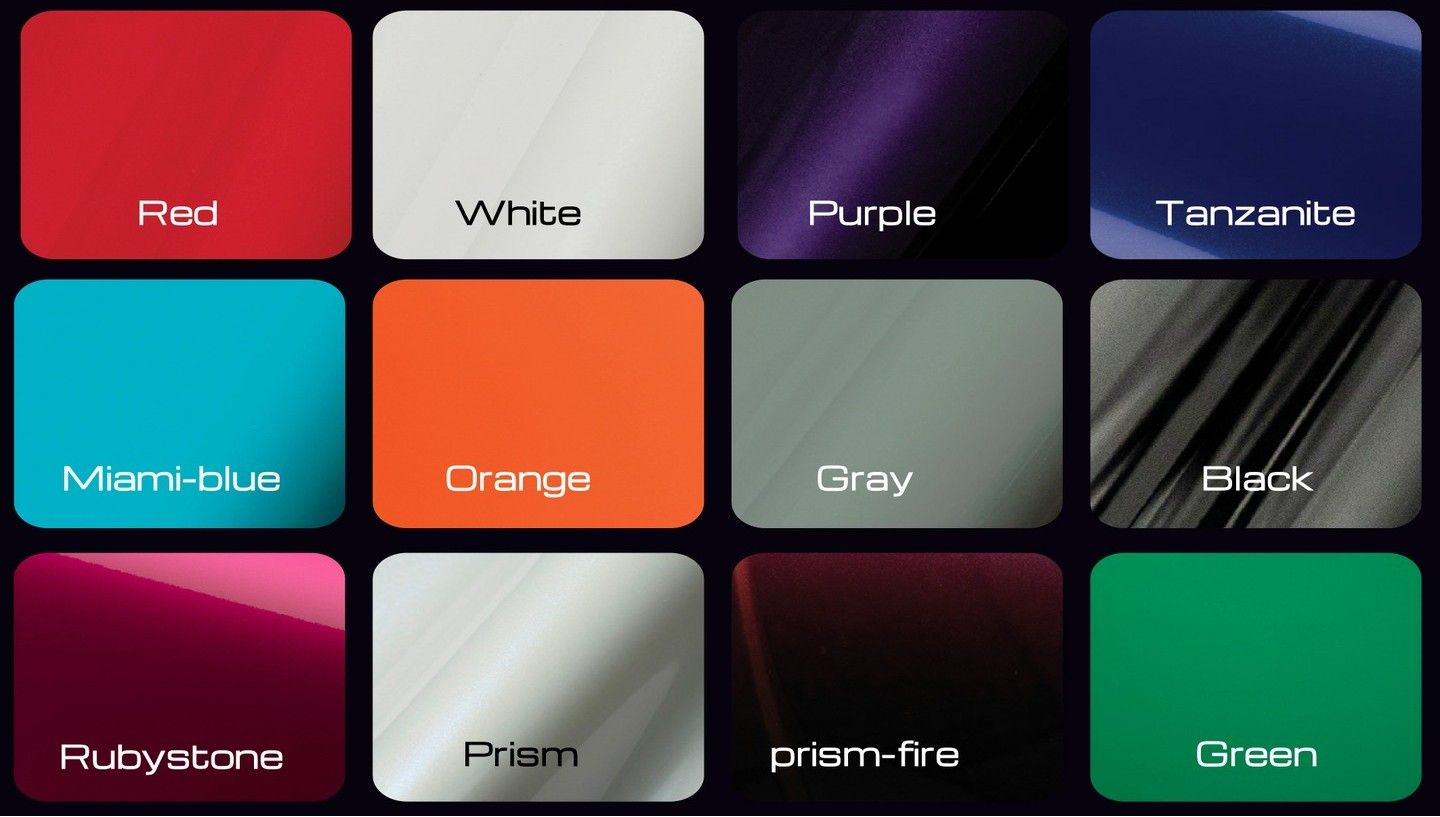 PPF color swatches