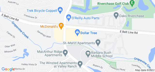 Map of business location