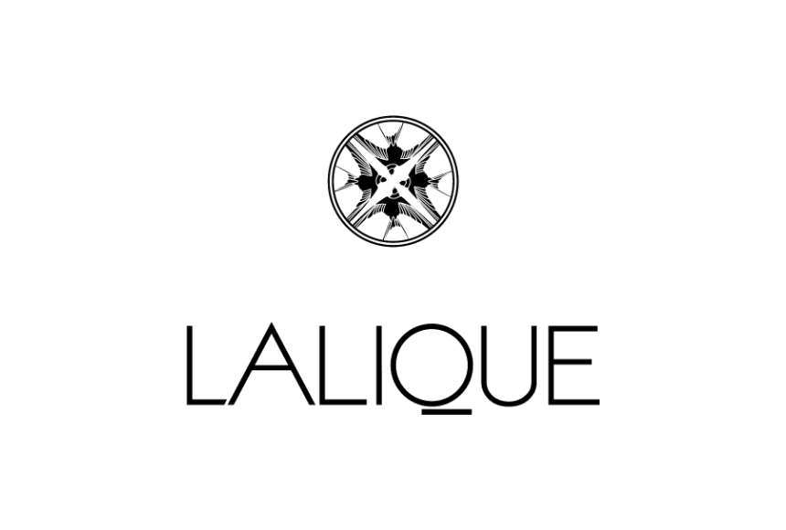 Lalique logo: a stylized emblem above the word