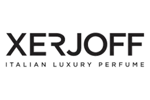 Xerjoff logo: bold, black text reading