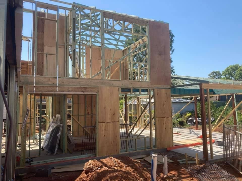 A House Is Being Built with A Lot of Wood — Polson Construction in Brighton, QLD