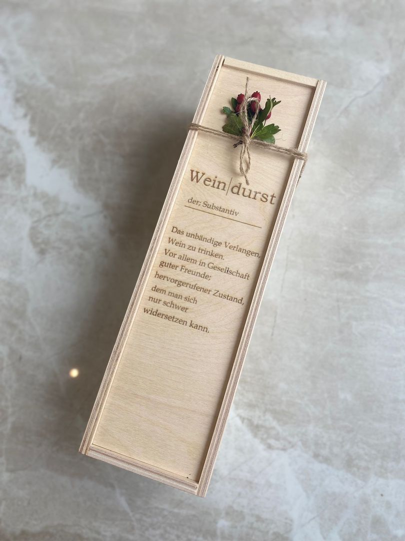 Gravierbare Holzkisten, Geschenkverpackungen von Wineshop in Parndorf