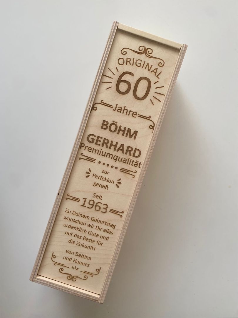 Gravierbare Holzkisten, Geschenkverpackungen von Wineshop in Parndorf