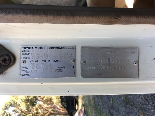 toyota coaster plate
