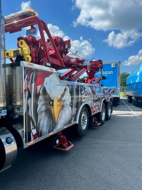 Truck With Elegant Eagle Print — Fort Wayne, IN — Blue Eagle Towing
