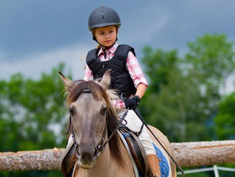 Little girl on a pony