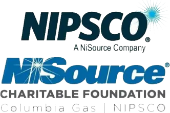 NIPSCO and NiSource Charitable Foundation logos with Columbia Gas and NIPSCO text