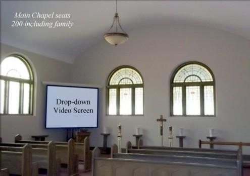 Chapel front for W.F Gormley & Sons Funeral Chapel in Sacramento, CA.