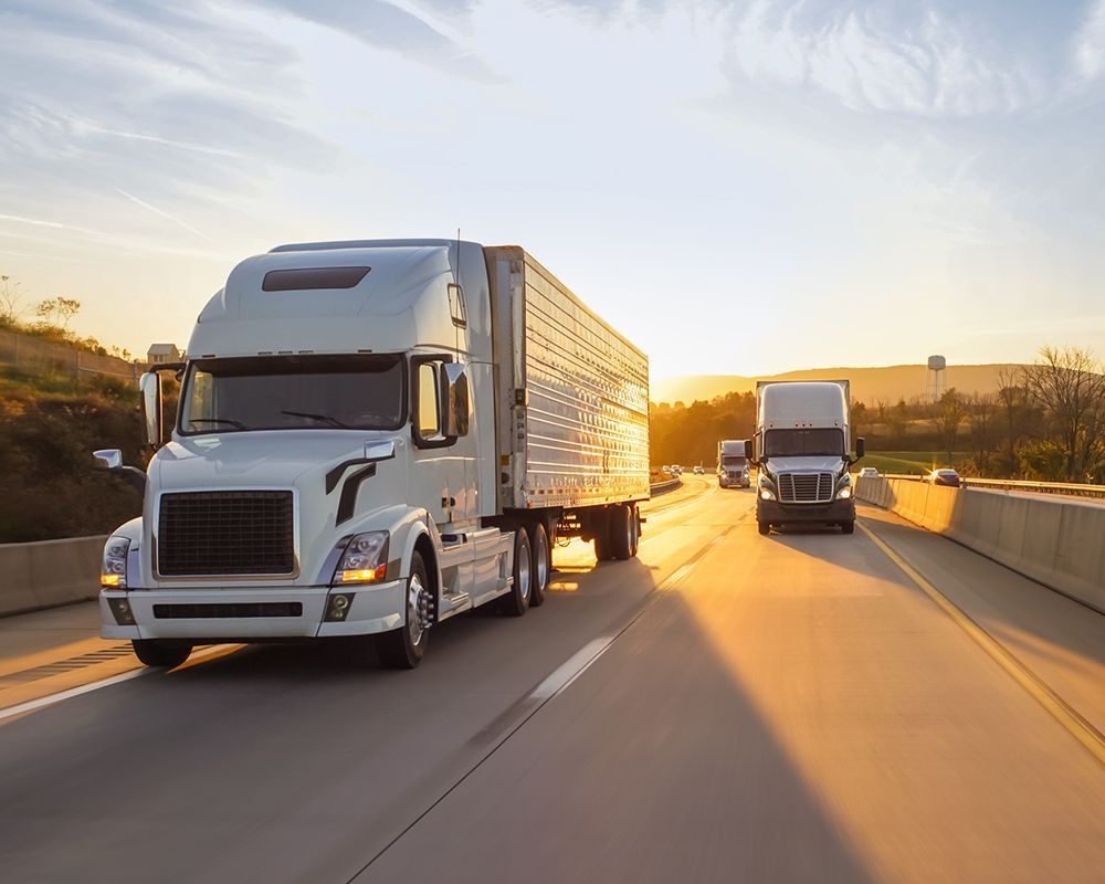 White Truck on Highway — Worthington, MN — Schaap Moving & Storage