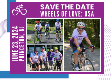 A save the date for wheels of love in princeton nj