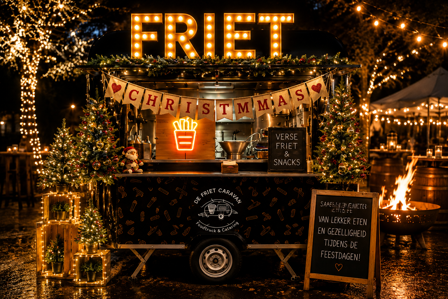 zo werkt het bestellen van de friet caravan