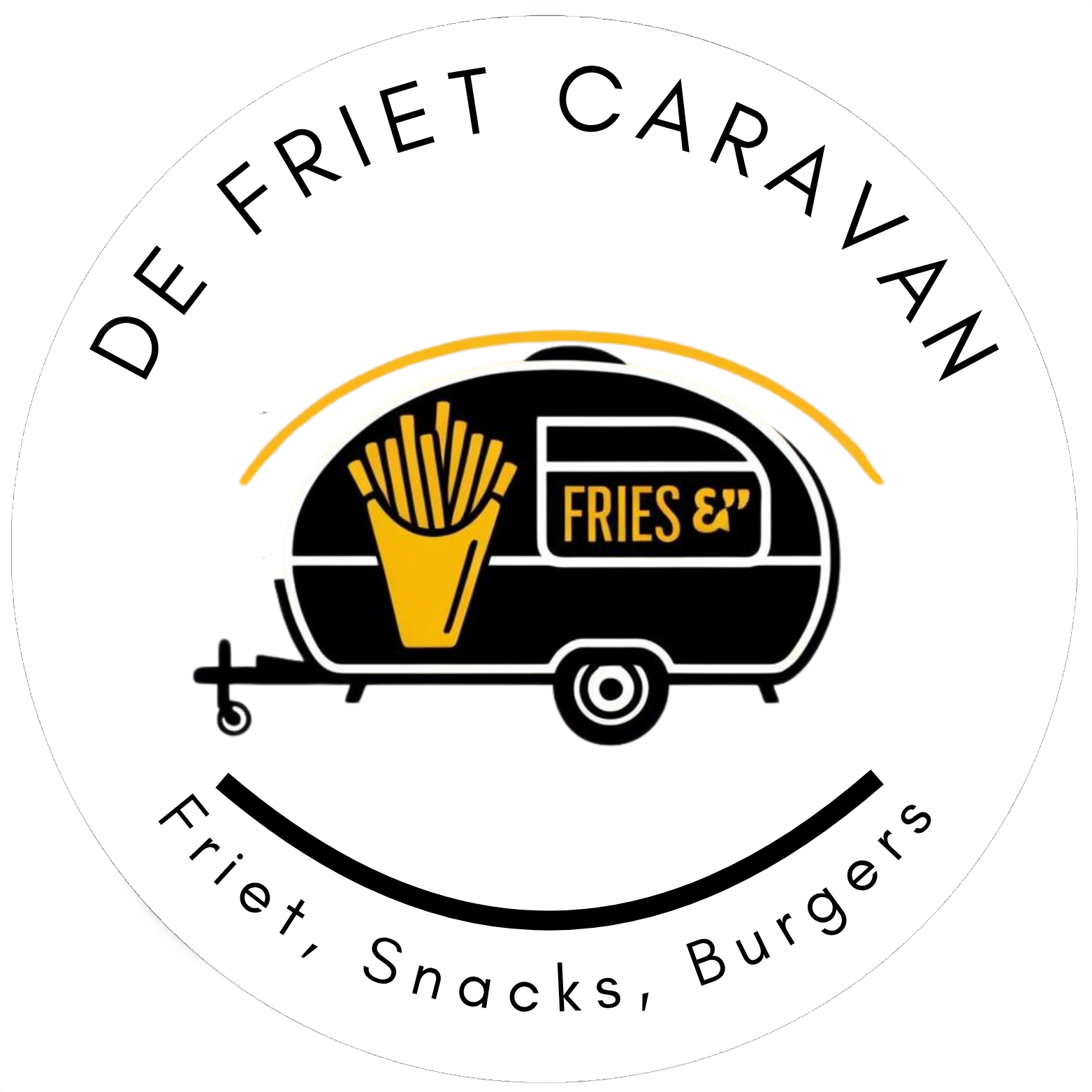 Logo De Friet Caravan, frietwagen huren in Limburg