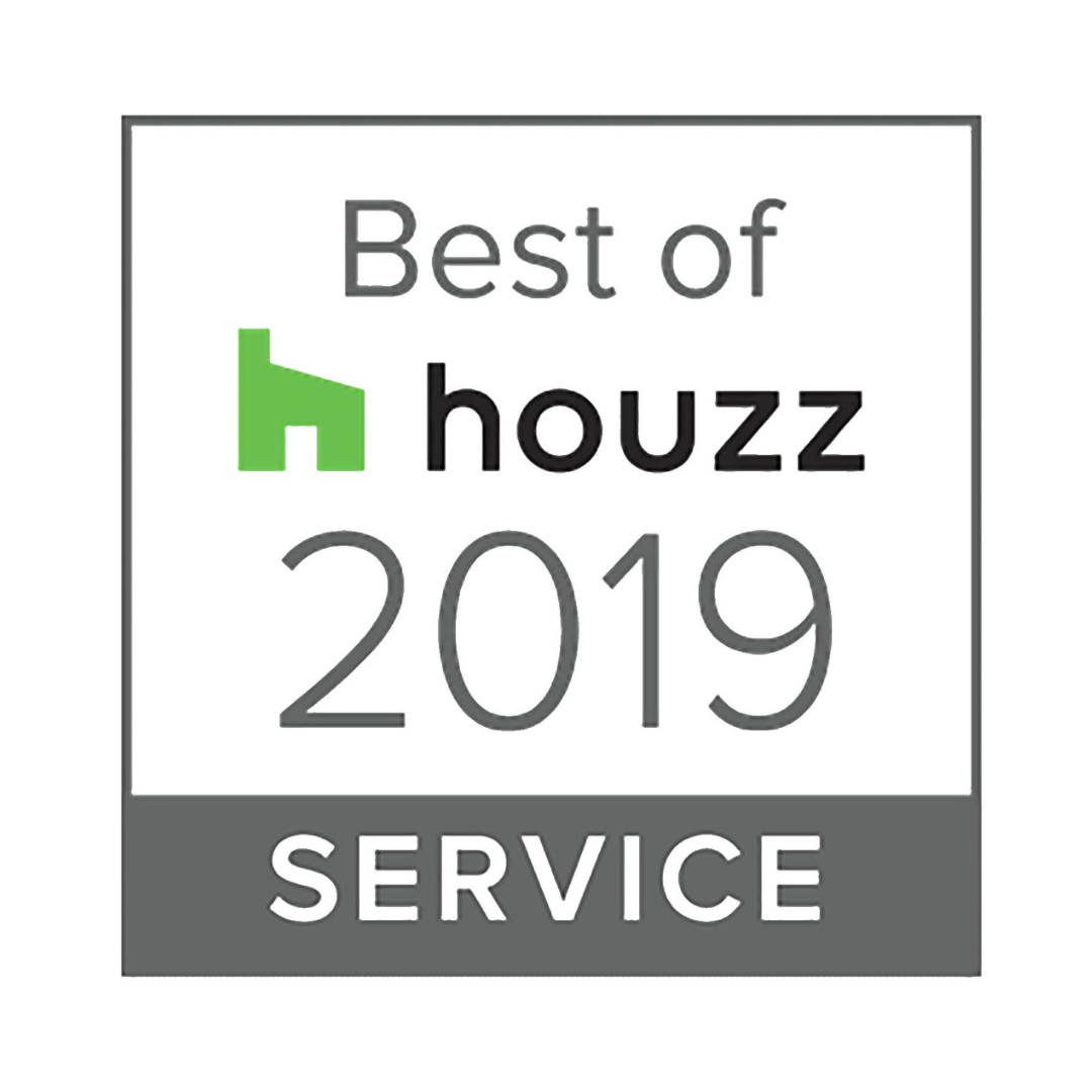 Best of Houzz 2019 Service award badge, won by WS Design and Build