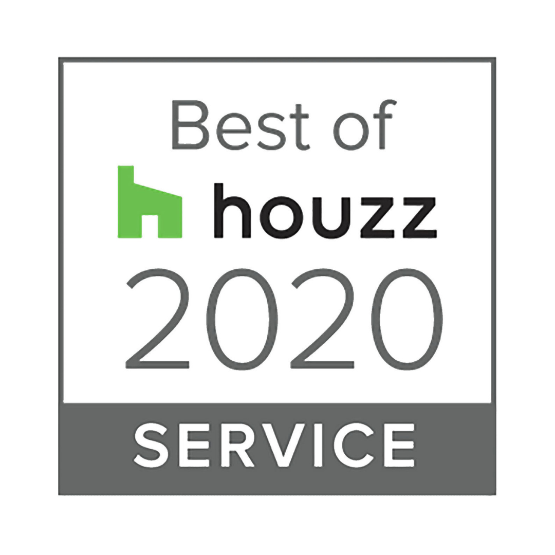 Best of Houzz 2020 service award badge, won by WS Design and Build