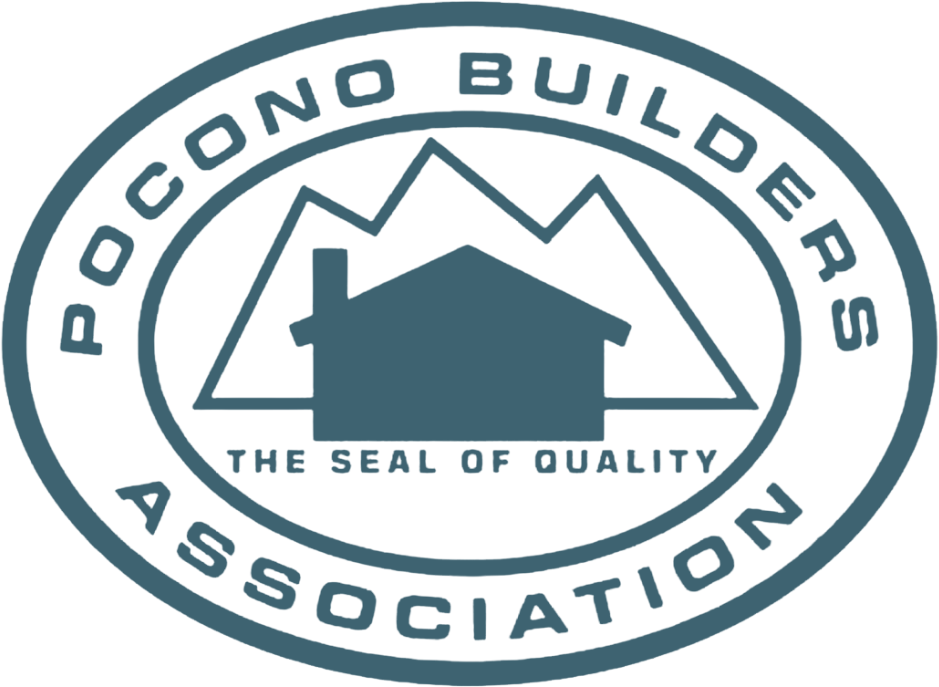 Pocono Builders Association seal logo with house roof icon and the words “The Seal of Quality”