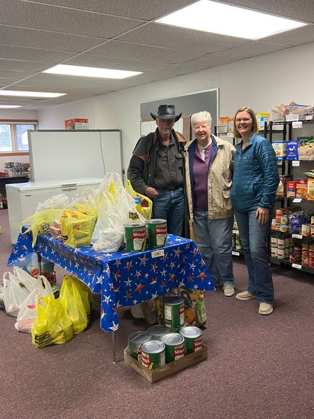 2026 January Mission Moment delivery to the Pine Bluffs Food Pantry.
