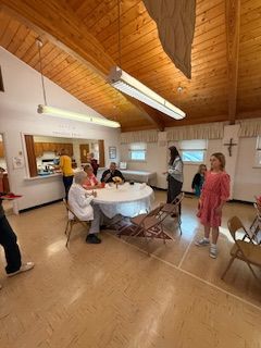 Pizza party for the kids.