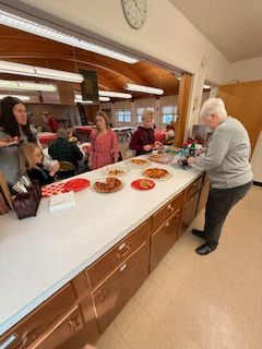 Pizza party for the kids.